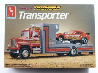 Tennessee Thunder Ford Funny Car Transporter Amt Ertl 1:25 Model Kit 6636 Open