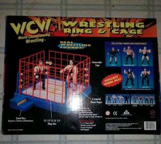 1998 WCW World Championship Wrestling Ringside Action Ring & Cage 2