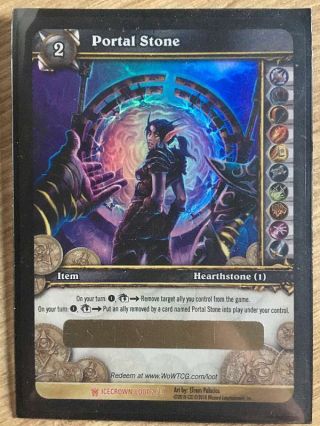 Ethereal Portal Stone - World Of Warcraft - Loot Card Wow Tcg