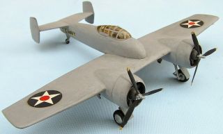 Grumman Xf5f - 1 Skyrocket,  Us Navy,  1942,  Scale 1/72,  Hand - Made Plastic Model