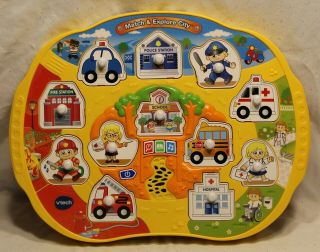 Vtech Match And Explore City Interactive Puzzle Game