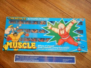 1985 Mattel M.  U.  S.  C.  L.  E.  1 Thug Busters Set,  Complete,  Nos