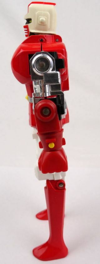 Popy Bandai Godaikin Gardian DELINGER Red Die Cast Metal Robot Japan GB - 10 3