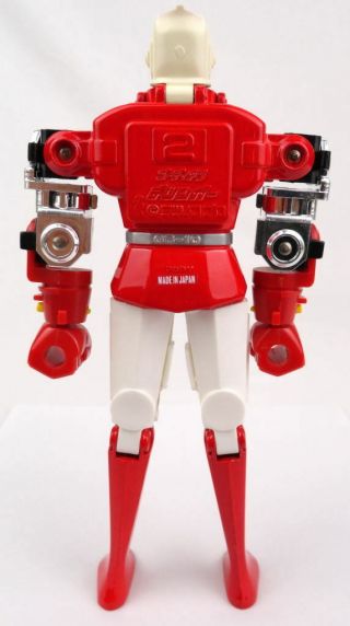 Popy Bandai Godaikin Gardian DELINGER Red Die Cast Metal Robot Japan GB - 10 4