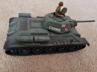 Britains Russian T - 34 Tank Vehicle 1/32 Like Forces Of Valor 2004