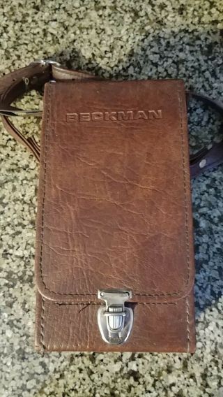 Vintage Beckman Tech 310 Multimeter W/ Leather Case