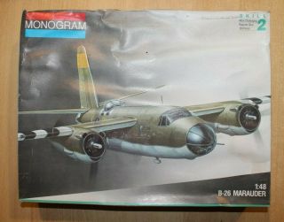 44 - 5506 Monogram 1/48th Scale Martin B - 26 Marauder Plastic Model Kit