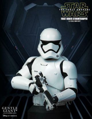 Star Wars Gentle Giant First Order Stormtrooper Deluxe Mini Bust