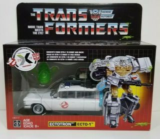 Transformers Collaborative Ghostbusters Mash - Up Ecto - 1 Ectotron Figure