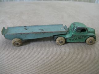 Two Vintage Barclay Toy Car Carrier Auto Transports w/ 3 cars 4