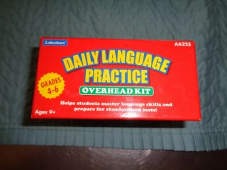 Lakeshore Daily Language Practice Overhead Kit,  Grade 4 - 6,  Aa225