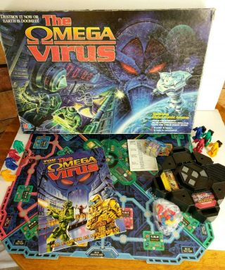The Omega Virus Talking Electronic Board Game Complete Milton Bradley 1992