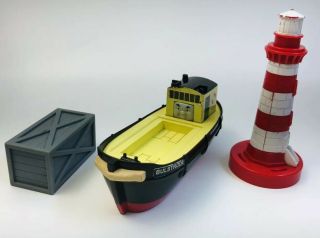 Bulstrode,  Cargo,  Sodor Lighthouse Thomas&friends Trackmaster Railway Boat Barge