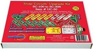 Elenco Snap Circuits Uc - 30 Electronics Exploration Upgrade Kit Sc - 100 To Sc - 300