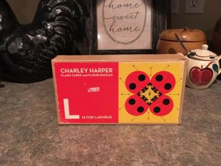 Charley Harper " L Is For Ladybug " Flash Cards & Floor Puzzle Complete A To Z
