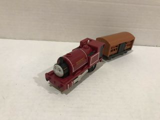 Thomas Train Motorized Skarloey With Cattle Car Trackmaster