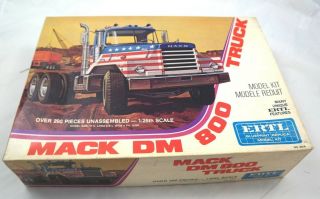 Ertl Mack Dm 800 Truck Model Kit Un - Assembled 1/25 Scale