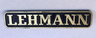 Lgb Lehman Toys Garden Railway Train Lehmann Brand Standing Sign - Gold On Black