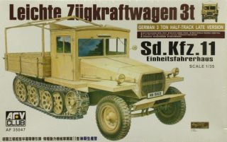 Afv Club 1:35 Sd.  Kfz.  11 Leichte Zugkraftwagen 3t Einheitsfahrerhaus Kit Af35047u