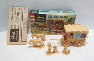 Revell 1955 Medicine Wagon Model Kit Built - Up W/ Box Miniature Masterpieces