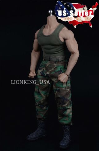 1/6 Combat Tank Top Set With Boots B For M34 M33 Muscular Male Figure ❶usa❶