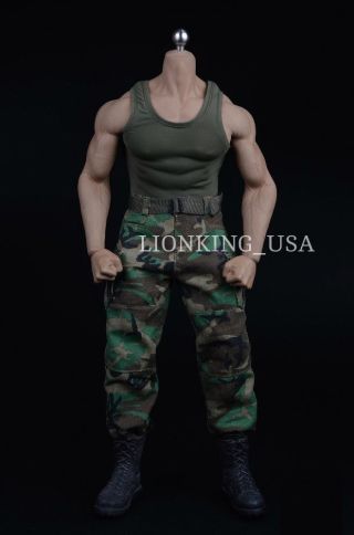 1/6 Combat Tank Top Set with Boots B For M34 M33 Muscular Male Figure ❶USA❶ 2
