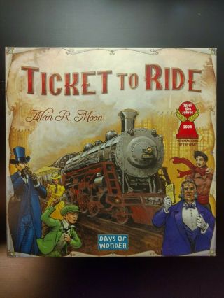 Days Of Wonder Ticket To Ride Board Game By Alan R.  Moon English First Edition