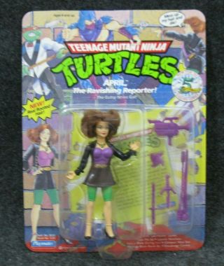 1992 Playmates Teenage Mutant Ninja Turtles Tmnt April Ravishing Reporter Figure