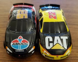 Nascar and Formula One 1/64 4 slot car bodies and chassis 5