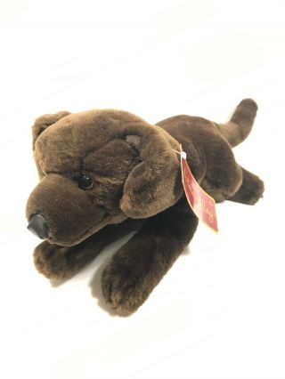 Animal Alley Toys R Us Brown Chocolate Lab Puppy Dog Plush 14” Labrador