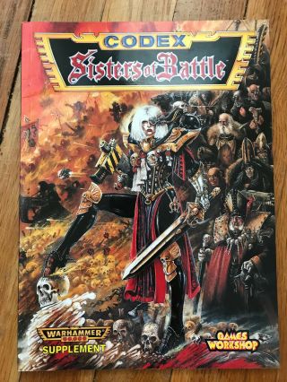 Games Workshop Warhammer 40k Sisters Of Battle Codex 2nd Edition Cond