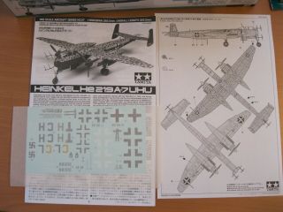 Tamiya 1/48 Heinkel He 219 Uhu ' Owl ' 61057 plastic model kit 5