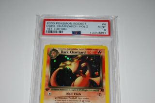 PSA 9 1st Edition Dark Charizard Holo 4/82 Pokemon Card 1999 - 2000 2