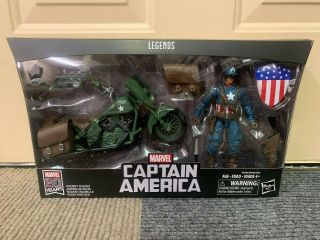In Hand Ultimate Marvel Legends Captain America & Motorcycle,