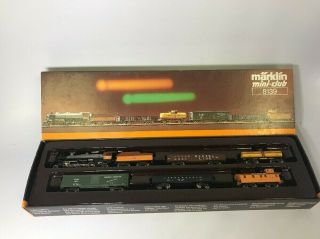 Z Scale Marklin Mini Club 8139 Train Set Milwaukee Road Steam Freight Caboose