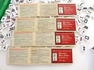 1966 - 67 National Mahjong League Cards (4)