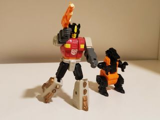 G1 Transformers Action Master Snarl With Gun And Partner