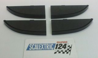 Scalextric Tri - ang 124 TRACK FLAT BORDER ENDS 24B/55 (PERFECT) 2 PAIRS 2