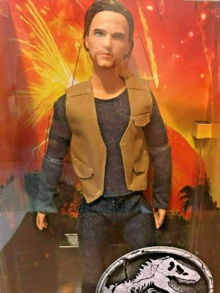JURASSIC WORLD Owen Barbie,  Doll stand and Certificate of authenticity 2