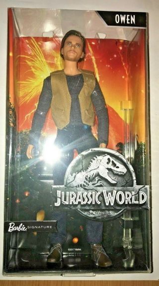 JURASSIC WORLD Owen Barbie,  Doll stand and Certificate of authenticity 7