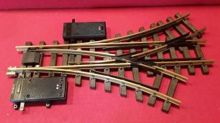 G Scale Lgb Triple Turnout With Electric Switches