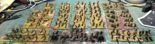 Nicely Painted Russian Flames Of War Infantry With Command Group