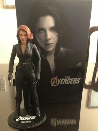 Hot Toys Mms 178 The Avengers Iron Man Black Widow Scarlett Johansson Figure