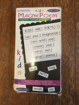 Kids Magnepoem Magnetic Instant Poetry Kit Refrigerator Creativity Game