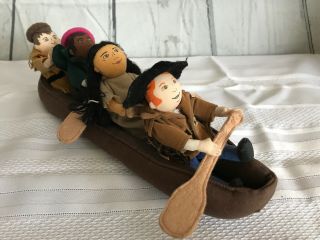 Lewis And Clark,  Secagewea & York Plush Historical Figures Soft Toy