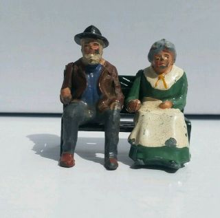 Man & Woman Sitting On Bench Britains Timpo Johillco Crescent