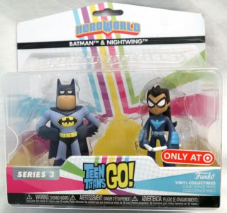 Funko Hero World Vinyl Teen Titans Go Batman & Nightwing Target Exclusive 2017