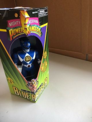 Mighty Morphin Power Rangers Blue Talking Ranger 8 Inch Factory 1995 4