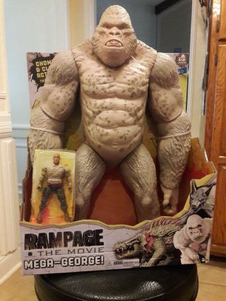 Rampage Mega George Gorilla Movie Toys Monkey The Rock Action Figure For Kids