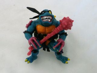Vintage 1990 Teenage Mutant Ninja Turtles Slash Action Figure With Weapon
